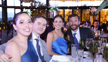  Alejandra Flaman, Enrique Castro, Karina Pérez y Carlos Hurtado.