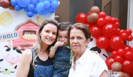  Paola Celis, Paolo y Rosario Sánchez de Celis.