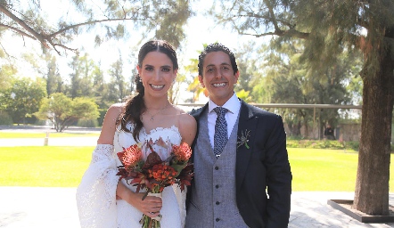  Valeria Zúñiga y Andrés Chávez ya son esposos.