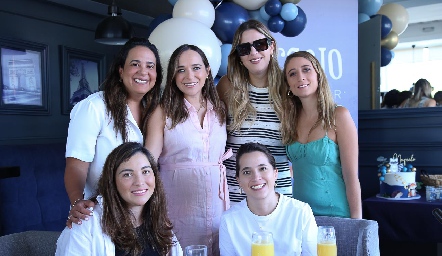  Ana Paula Domínguez, María José Ramírez, Lourdes Robles, Sofía Cesar, Yusa de la Rosa y Marijó Díaz.