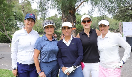  Marus Hernández, Ana Laura Azcárraga, Lorena Torres, Paulina Vivanco y María Acebo.