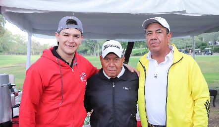  Fernando Pérez, Felipe Quintero e Ismael Ramírez.