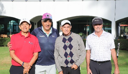  Emigdio Melo, Raúl Flores, Antonio Acebo y Claudio Meade.