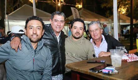  Paco López, Jorge Zúñiga, Gerardo Gómez y Jorge Gómez.
