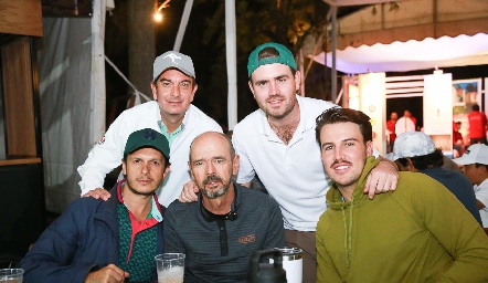  Oscar Silos, Jorge Mendizábal, Javier Ramírez, Ricardo Meade y Alfonso Anaya.