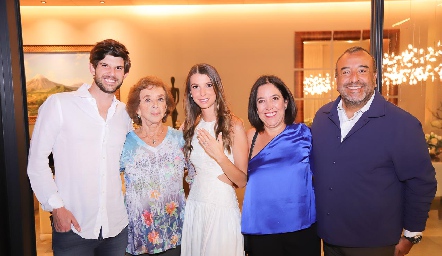  José Antonio Hernández, Rosa María Díaz Infante, Isa Gaviño, Lorena Díaz Infante y David Pérez.
