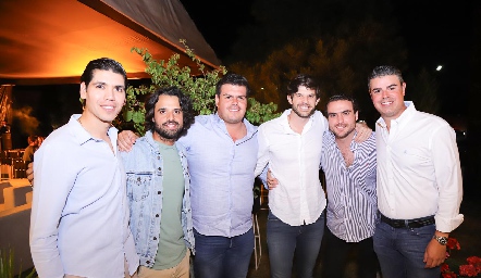  Rafael Tobías, Samuel Romo, Mauricio Labastida, José Antonio Hernández, Manuel Saiz y Santiago Labastida.