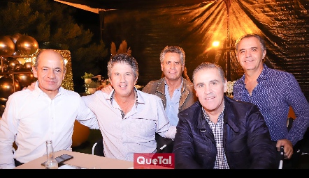  Elías Abud, José Antonio Hernández, Eduardo del Villar, Eduardo Gómez y Héctor Mahbub.