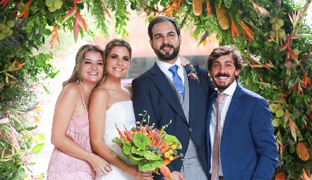  Paulina Dibildox, Vale Siller, Rubén Leal y Fernando Díaz de León.