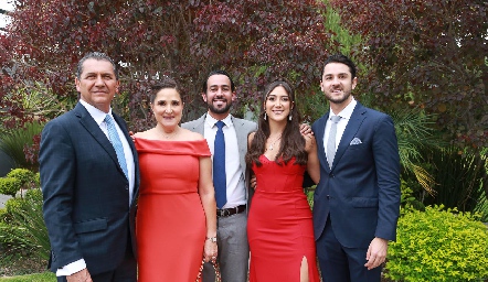  Samuel Villarreal, Blanca Macías, David García, Marcela Villarreal y Samuel Villarreal.