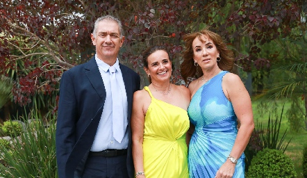  Manuel Abud, Vero Alcalde y Paty Espinosa.