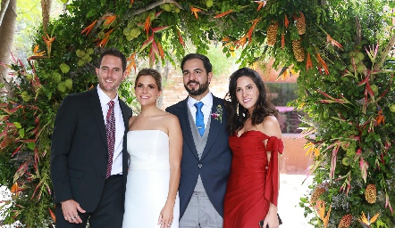  Carlos Del Valle, Vale Siller, Rubén Leal y Claudia Díaz de León.