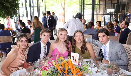  Valentina Bueno, Clodomiro Siller, María José Siller, Isabela Siller y Eduardo Siller.