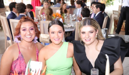  Fernanda García, Ana Muñoz y Fer Carrillo.