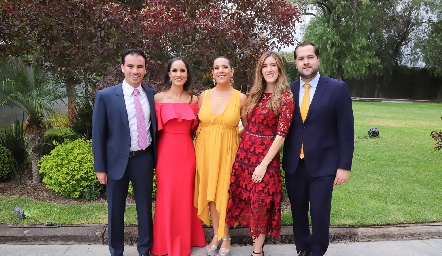  Alejandro Mancilla, Daniela Mina, Natalia Rodríguez, Clarisa Abella y Andrés Mina.