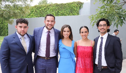  Javier Morales, Memo Morales, Ale Arauz, Fernanda Abud y Santiago Aragón.