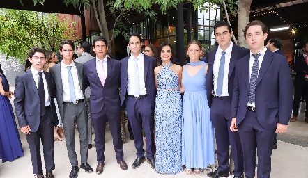 Primos Payán, Diego, Paulo, Marcelo, Roberto, Yolanda, Ximena, Javier y Jacobo.