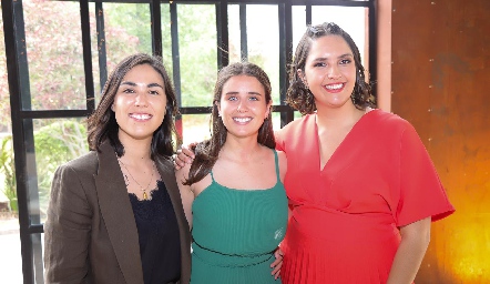  Martha González, Verónica Abud y Mimí Siller.