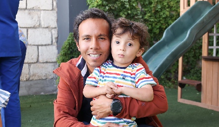  Diego Díaz de Sandi con su hijo Pablo Díaz de Sandi.