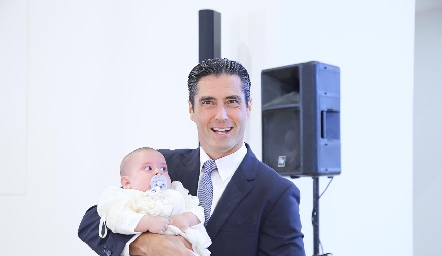  Rafael Lebrija con su hijo Jero.