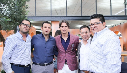  Fernando Rojas, Pepe Tanus, Juan Carlos Valladares, Emmanuel Díaz de León y Mario Veliz.