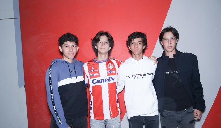  José María Herrera, Alejandro Lozano, Diego Vázquez y Raúl Muñoz.