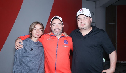  Mauricio Carvajal, Jorge Puga y Héctor Hernández.