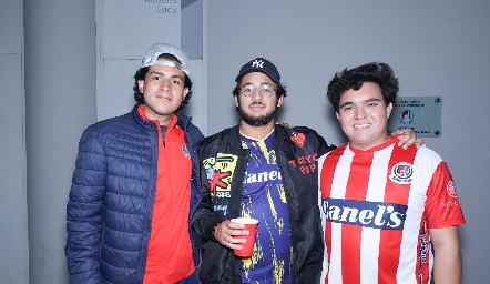  Guillermo Romo, Luis Zermeño y Antero González.