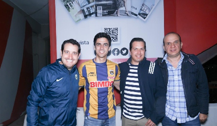  Fernando Espinoza, Félix Reverte, Rafa Tavares y Alfredo Ponce.