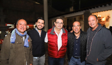  Gustavo Rodríguez, Rodrigo Pérez, Juan Carlos Pérez, Julio César Rodríguez y Ricardo Purata.