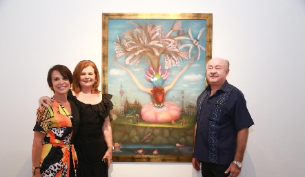  Rosa Elena Dávila, Martha Dávila y Ricardo Romero.