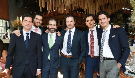  Gerardo Serrano, Ricardo Gómez, Joaquín Olmos, Luis Mahbub, Armando Lasso y José Manuel Gómez.