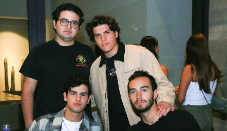  Juan Pablo Pruneda, Piero Pizzuto, Diego Gómez y Mario Siller.