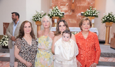  María del Socorro Sánchez, Güera Valle, Arlette Robles, Gonzalo Lozano y Nona Berrones.