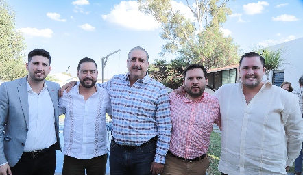  Armando Acosta, Héctor Meraz, Martin Sánchez, David Azuara y Damián Zúñiga.