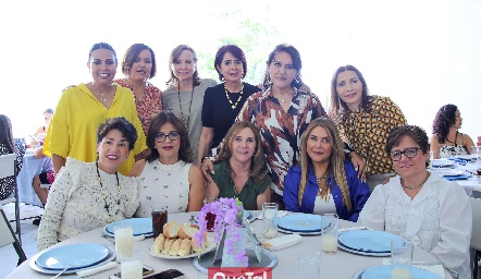  Lupita López, Marisa Mojarás, Leticia Armería, Karime Mustre, Ruth de la Torre, Patricia Barrón, Gaby Carbajal, Rocío Padilla, Tina Moreno, Grisa Acosta y Sol Solis.
