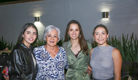  Karyme Maqueo, Coco Escartín, María Gameros y Ana Paty Gerardo.