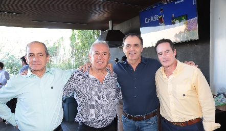  Elías Abud, Fernando Abud, Héctor Mahbub y Manuel Lozano.