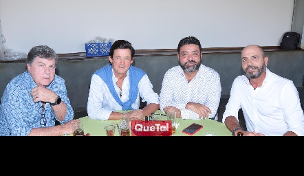  Juan Carlos Valladares, Chato López, Alejandro Pérez y José Carlos Mahbub.