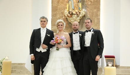 Jaime Zamarrón, Paulina, Jose y Miguel Gómez Martins.