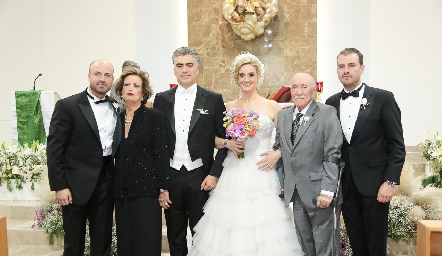 José Gómez, Coco Pizzuto, Jaime Zamarrón, Paulina Gómez, Manuel Martins y Miguel Gómez.