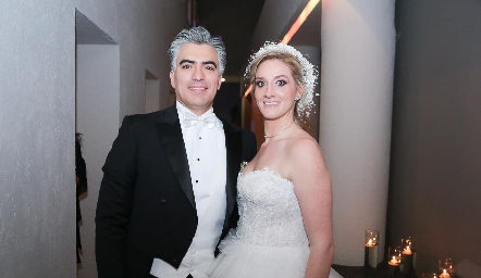 Jaime Zamarrón y Paulina Gómez Martins ya son esposos.