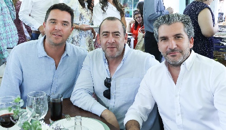  Daniel Benavente, Jorge Rivera y Gilberto Santacruz.