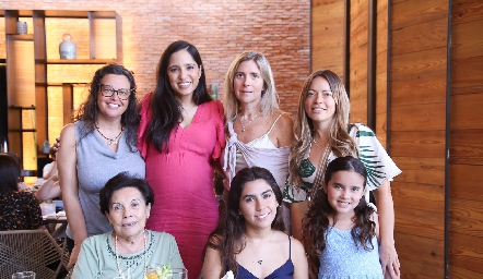  Lucía de Ascanio, Andrea Ascanio, Jessica de Ascanio, Karina de Ascanio, Tere Ascanio, Carolina Ascanio y Bárbara Ascanio.
