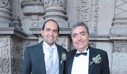  Gerardo Huerta con su papá José Juan Huerta.