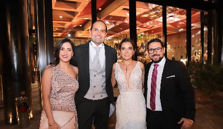  Anilú Navarro, Gerardo Huerta, Nathalie Rivera y Alejandro Solís.