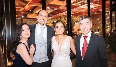  Maricela Huerta, Gerardo Huerta, Nathalie Rivera y Javier Huerta.