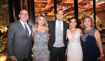  Gustavo y Lucia Galicia, Gerardo Huerta, Nathalie Rivera y Alicia Cabrero.