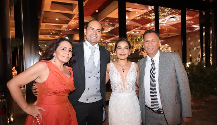  Angélica Sierra, Gerardo Huerta, Nathalie Rivera y Marco Antonio Torres.