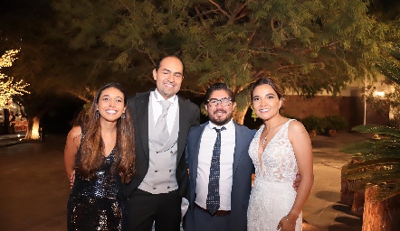  Marilú Díaz de León, Gerardo Huerta, Iván Frías y Nathalie Rivera.